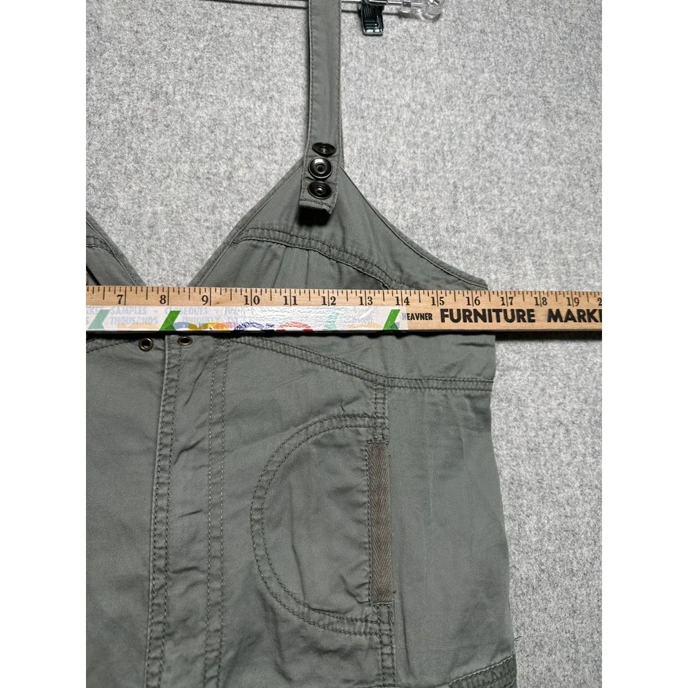 Vintage No Boundaries Juniors 11 Overalls Jumpsuit Olive Green One Piece 90s Y2K - Picture 13 of 15